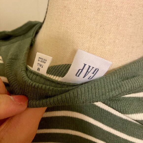 Super Soft Modal Button Shoulder Top- Tall - Picture 6 of 8